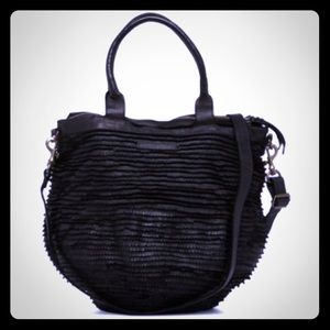 Monserat De Lucca Della Leather Tote BLACK